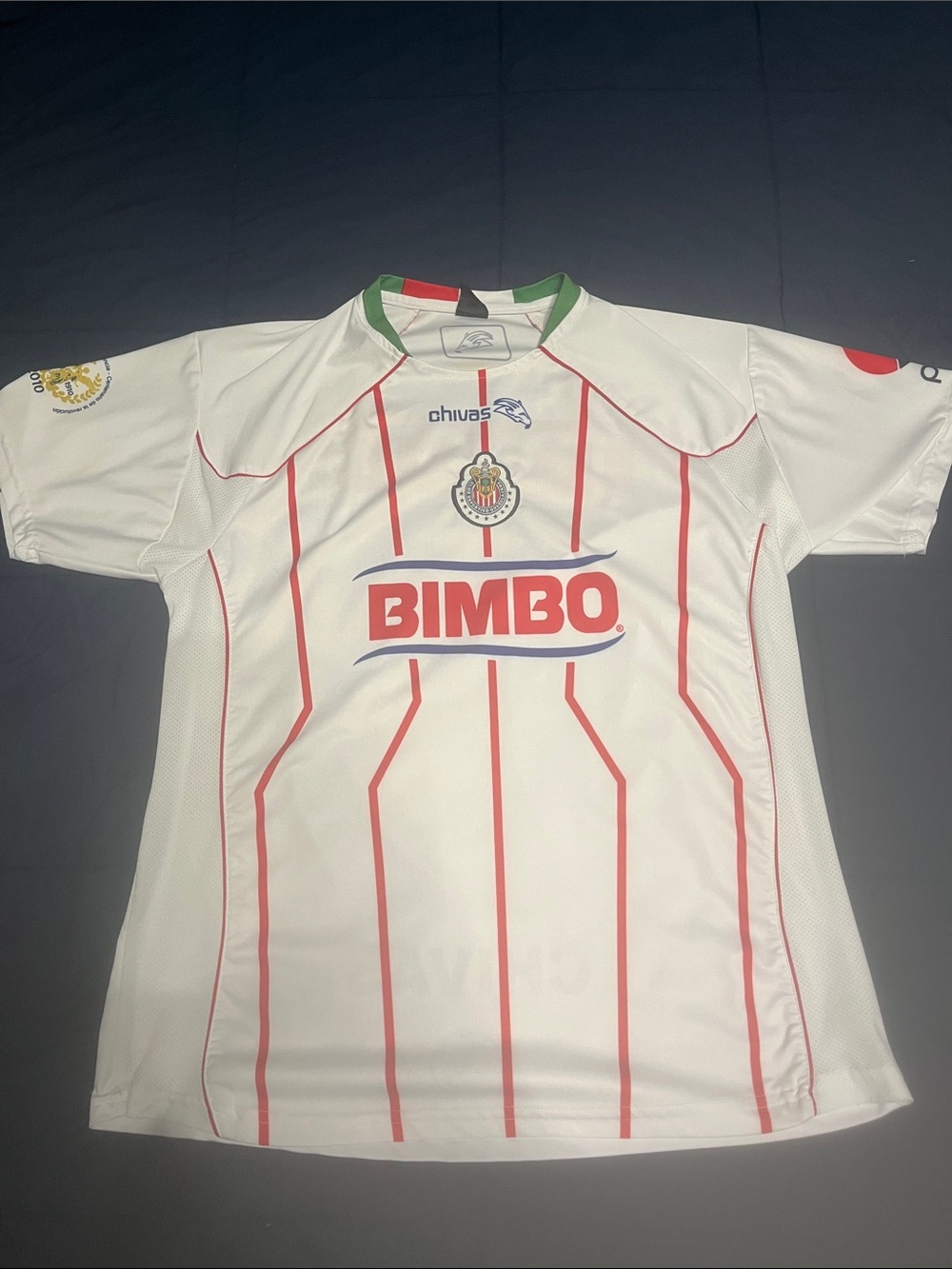 Civas White Red Striped Soccer Jersey